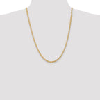 10K Yellow Gold 3.25mm Byzantine Chain Necklace - Sophia Jewelers
