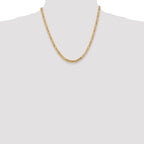 10K Yellow Gold 4.0mm Byzantine Chain - view 4