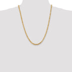 10K Yellow Gold 4.0mm Byzantine Chain - view 4