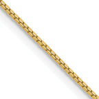 Box Chain Necklace in 10K Yellow Gold - Sophia Jewelers