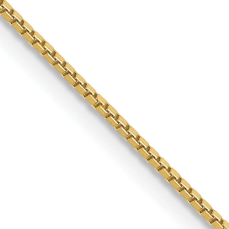 Box Chain Necklace in 10K Yellow Gold - Sophia Jewelers