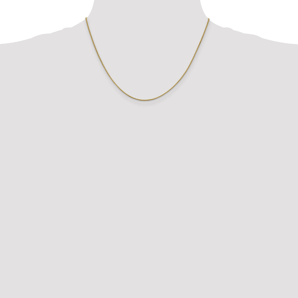 10K Yellow Gold 0.95mm Box Chain - view 4