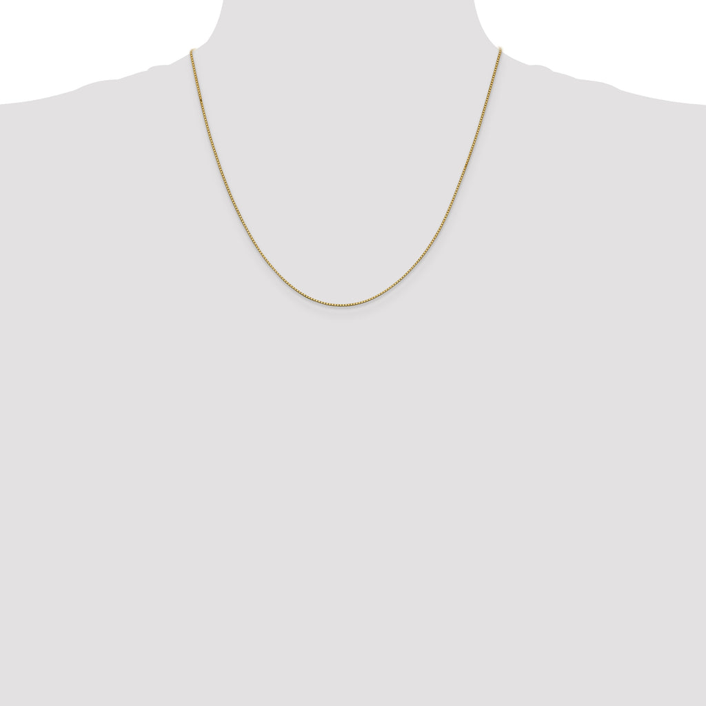 10K Yellow Gold 0.95mm Box Chain - view 4
