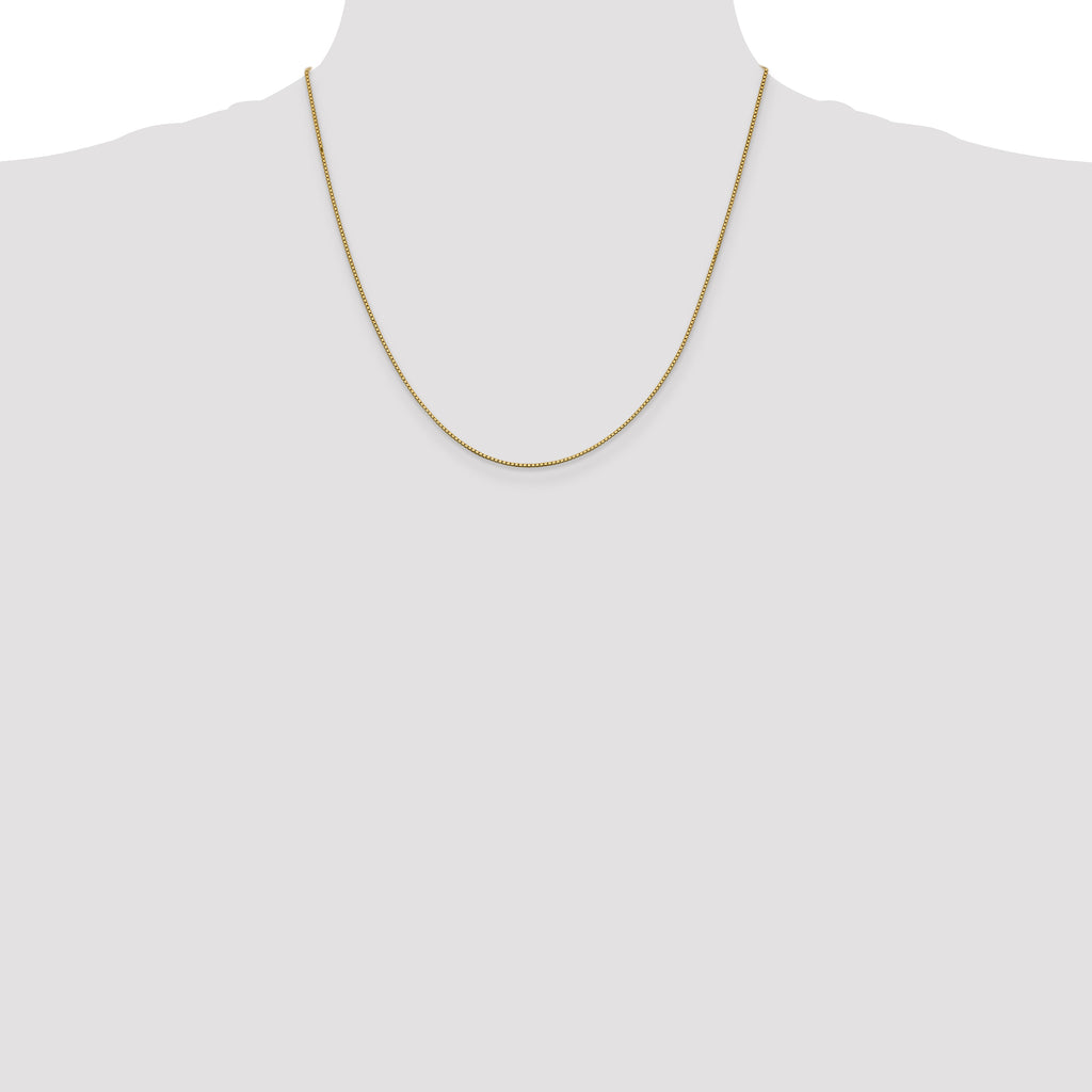 10K Yellow Gold 0.95mm Box Chain - view 4