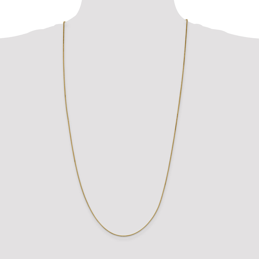 10K Yellow Gold 0.95mm Box Chain - view 4