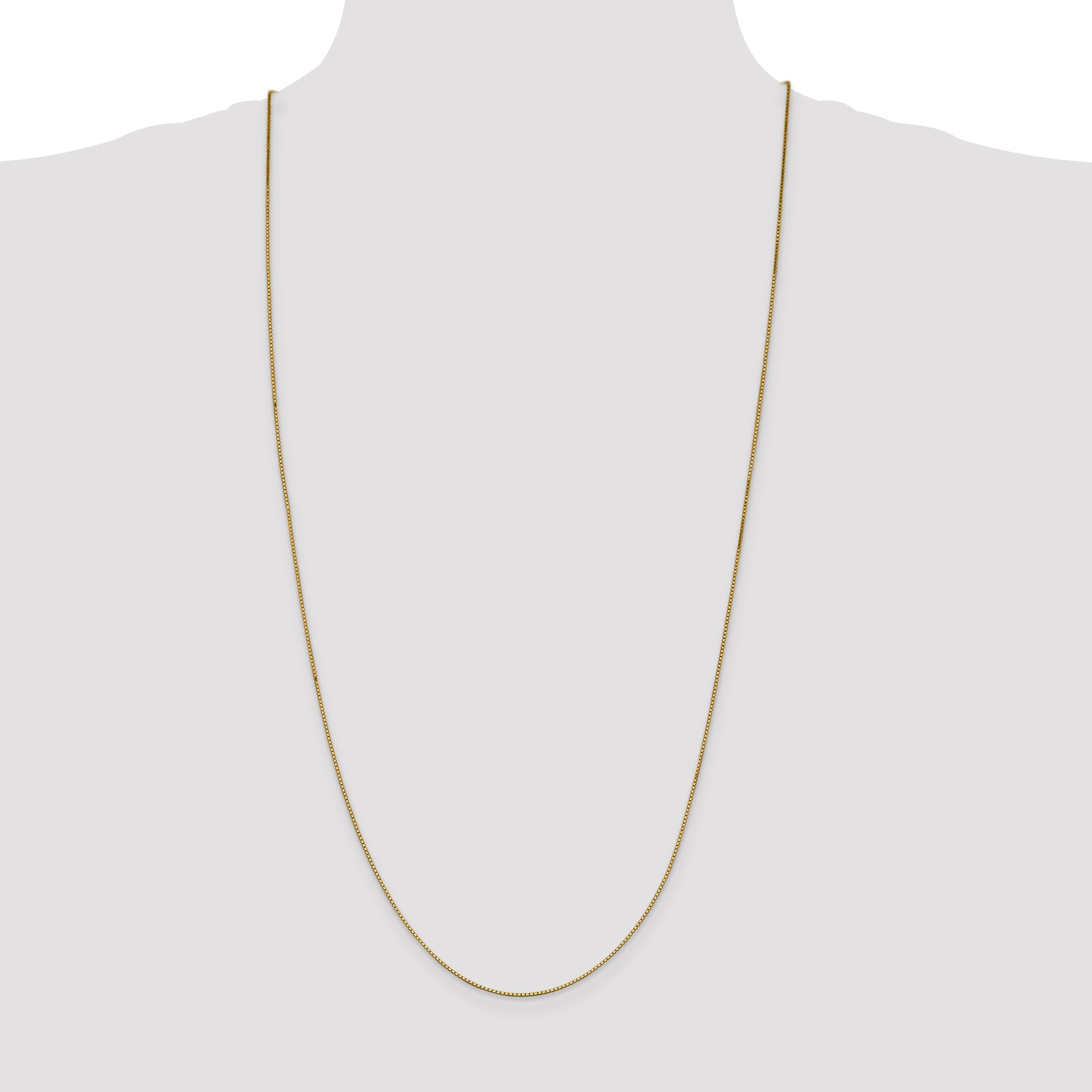 10K Yellow Gold 0.95mm Box Chain - view 4