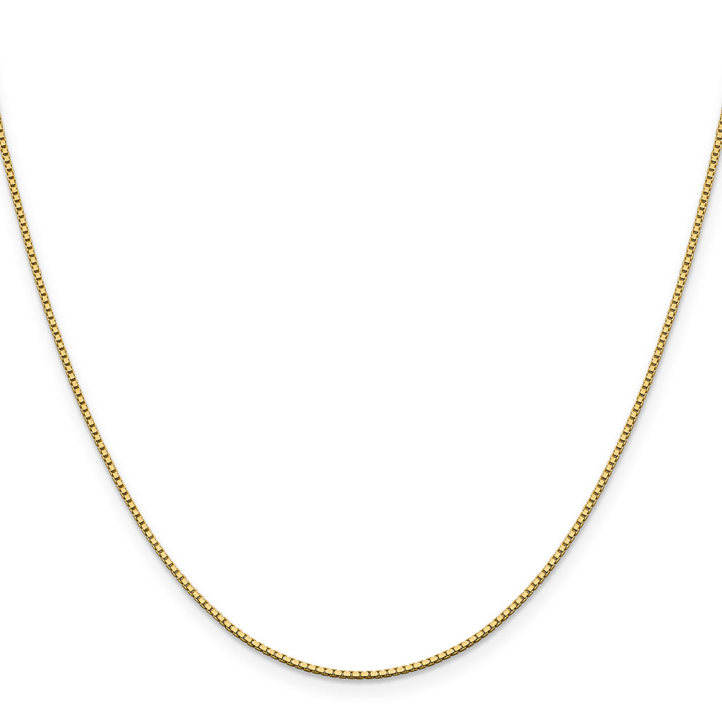 10K Yellow Gold 1.05mm Box Chain - view 2