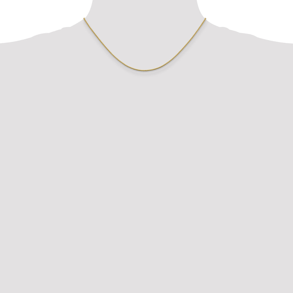 10K Yellow Gold 1.05mm Box Chain - view 4
