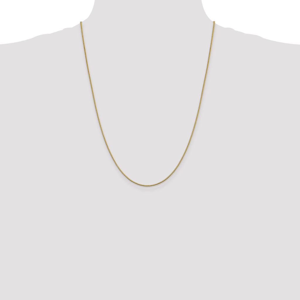 10K Yellow Gold 1.05mm Box Chain - view 4