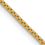 Box Chain Necklace in 10K Yellow Gold, 1.05mm, 7–30 Inch