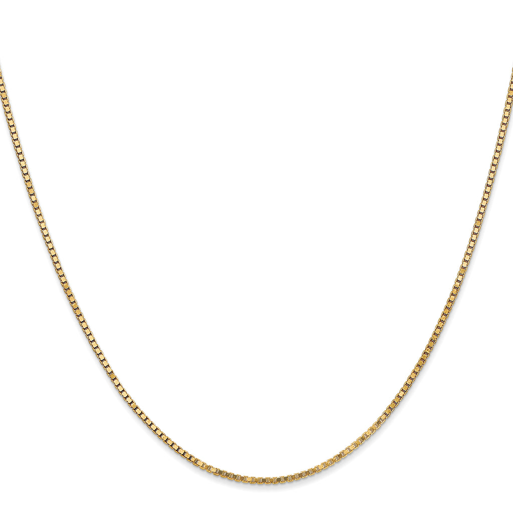 10K Yellow Gold 1.3mm Box Chain - view 2