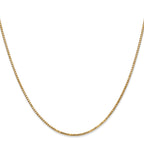 10K Yellow Gold 1.3mm Box Chain - view 2