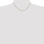 10K Yellow Gold 1.3mm Box Chain - view 4