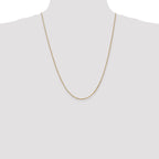 10K Yellow Gold 1.3mm Box Chain - view 4