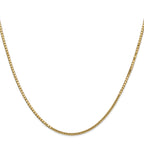 10K Yellow Gold 1.5mm Box Chain - view 2