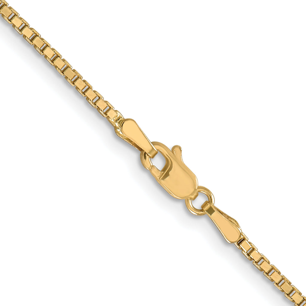 10K Yellow Gold 1.5mm Box Chain - view 3