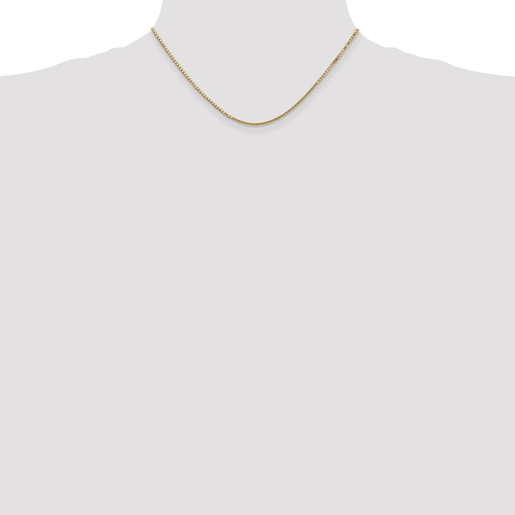 10K Yellow Gold 1.5mm Box Chain - view 4