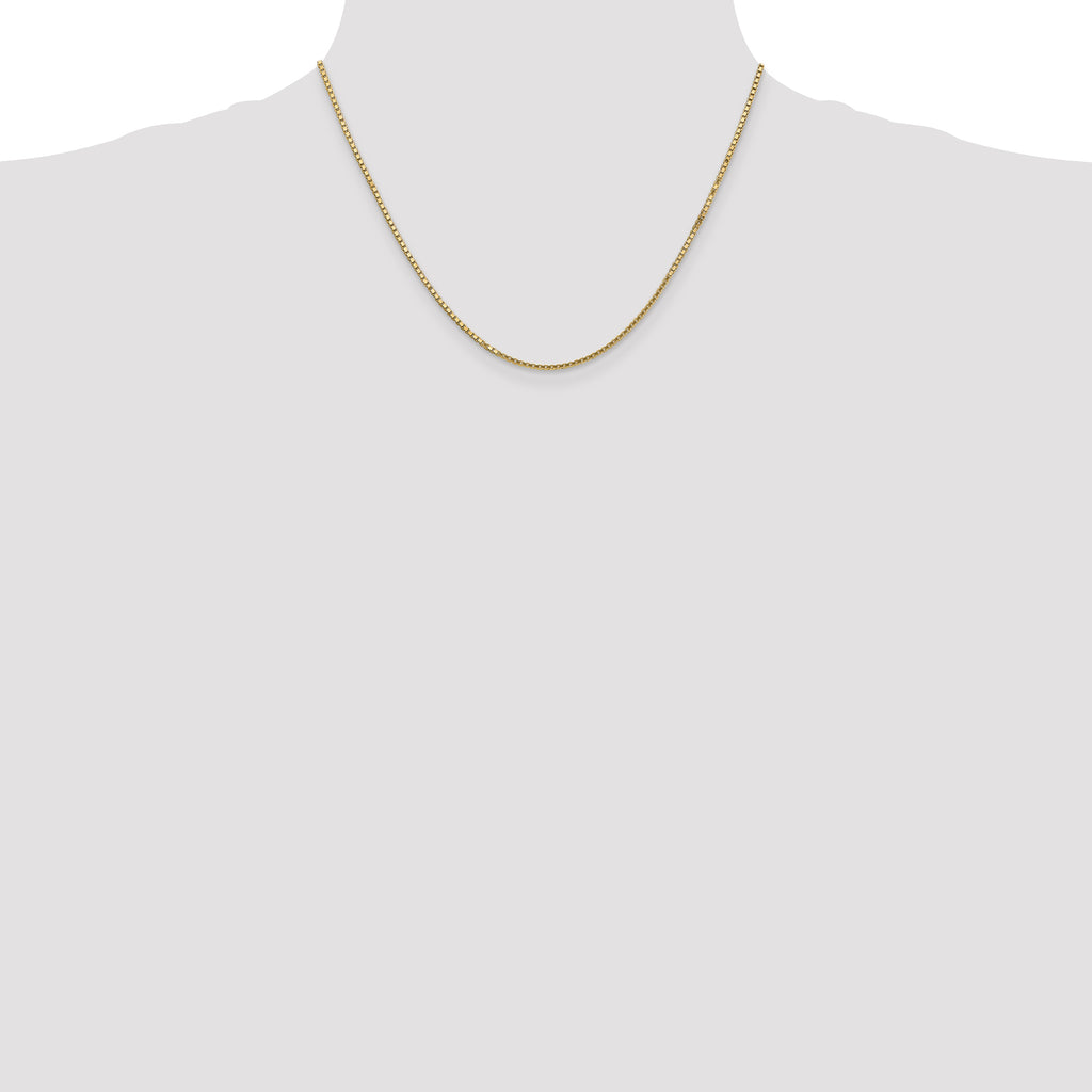 10K Yellow Gold 1.5mm Box Chain - view 4