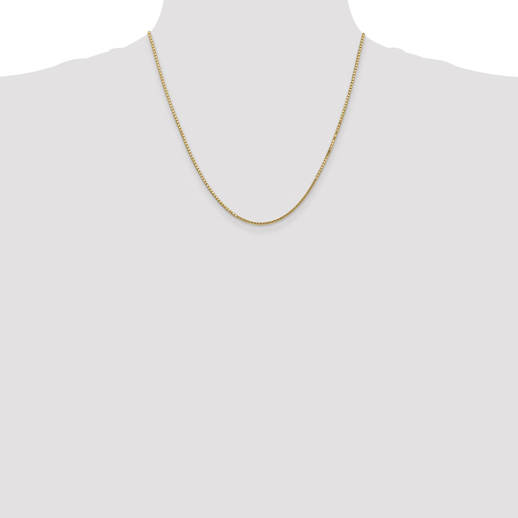 10K Yellow Gold 1.5mm Box Chain - view 4