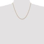 10K Yellow Gold 1.5mm Box Chain - view 4