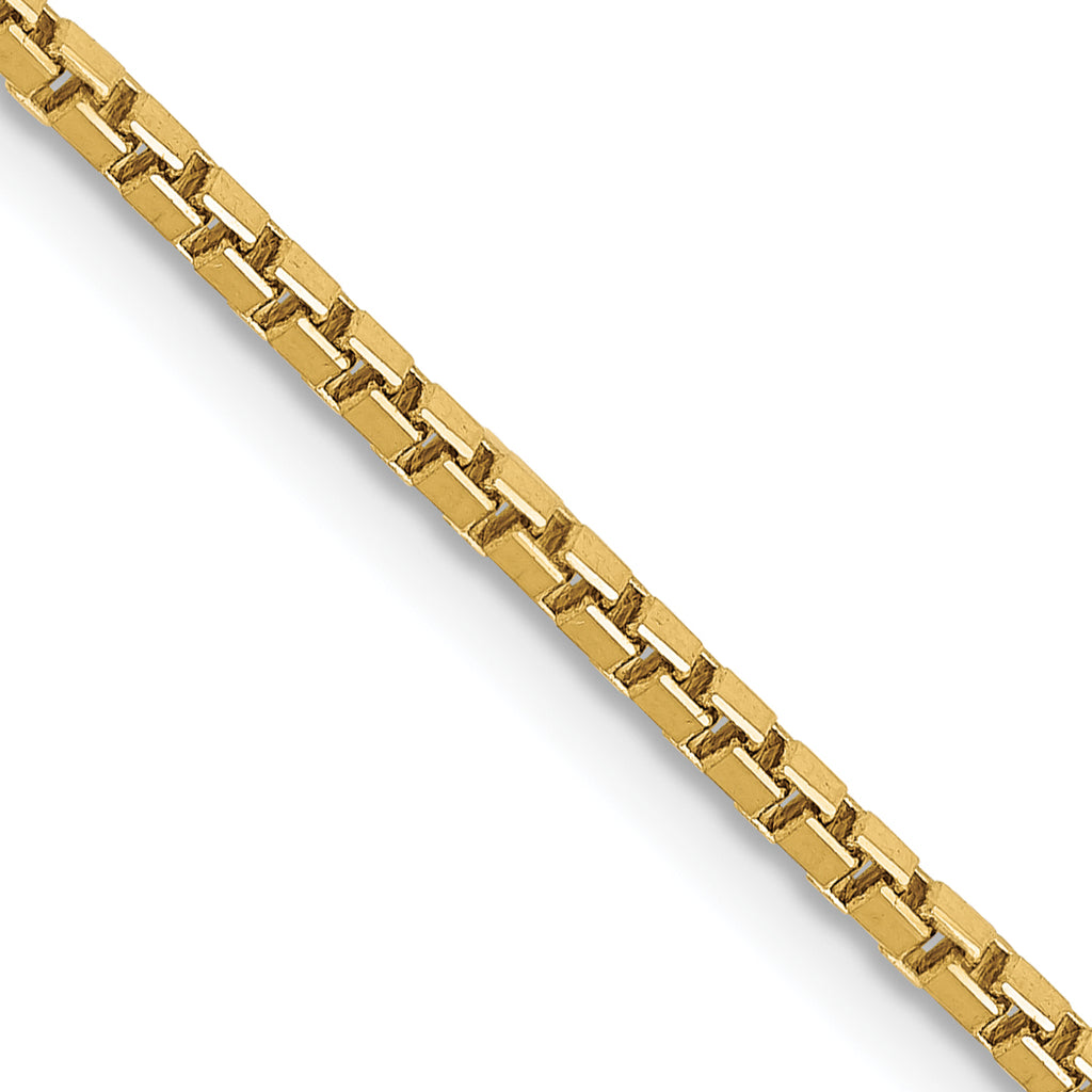 10K Yellow Gold 1.5mm Box Chain - 30 in