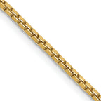 10K Yellow Gold 1.5mm Box Chain - 30 in