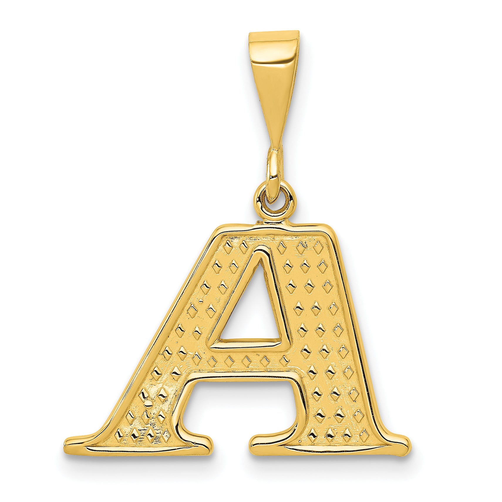 10k Initial A Pendant Main image