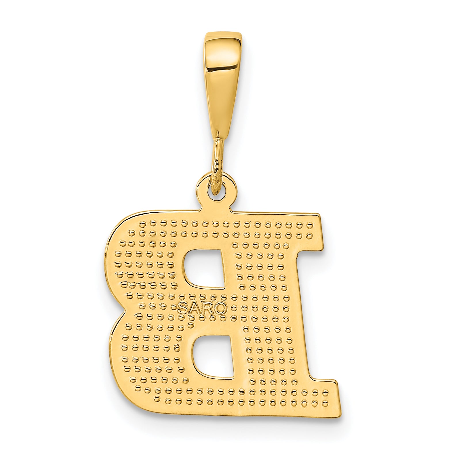 10k Initial B Pendant