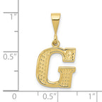 10KY Initial G Pendant