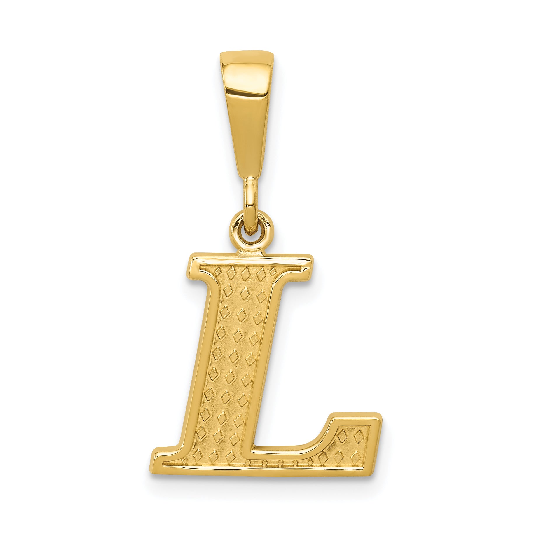 10KY Initial L Pendant Main image