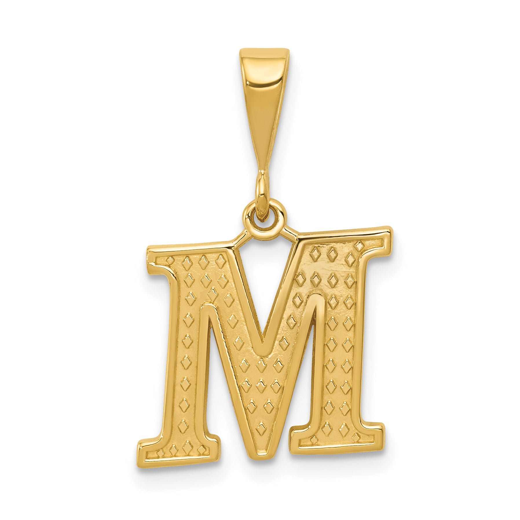10KY Initial M Pendant Main image