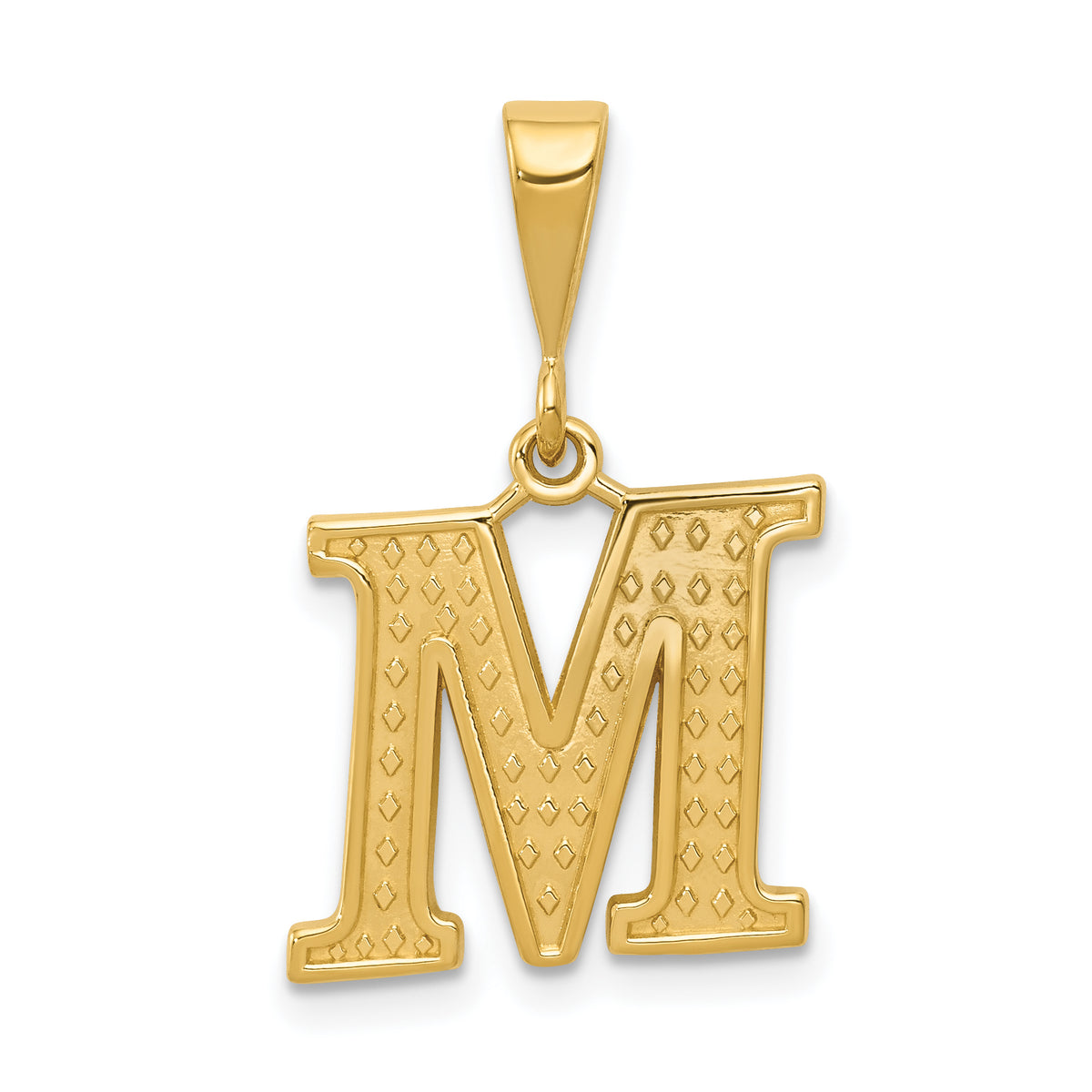 10KY Initial M Pendant