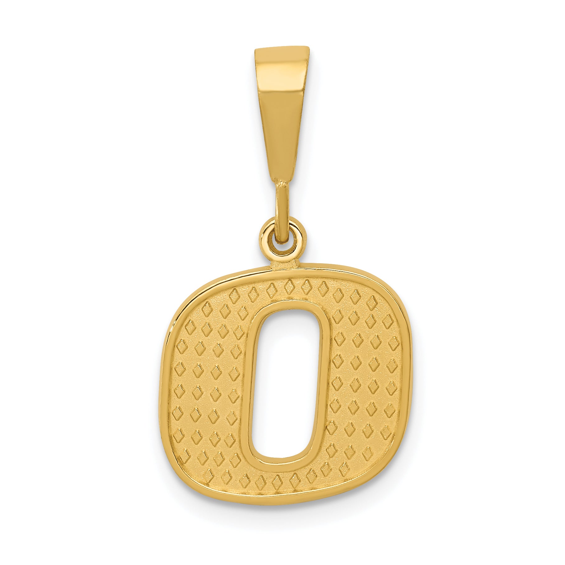 10KY Initial O Pendant Main image