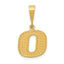 10KY Initial O Pendant