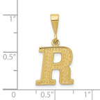 10KY Initial R Pendant