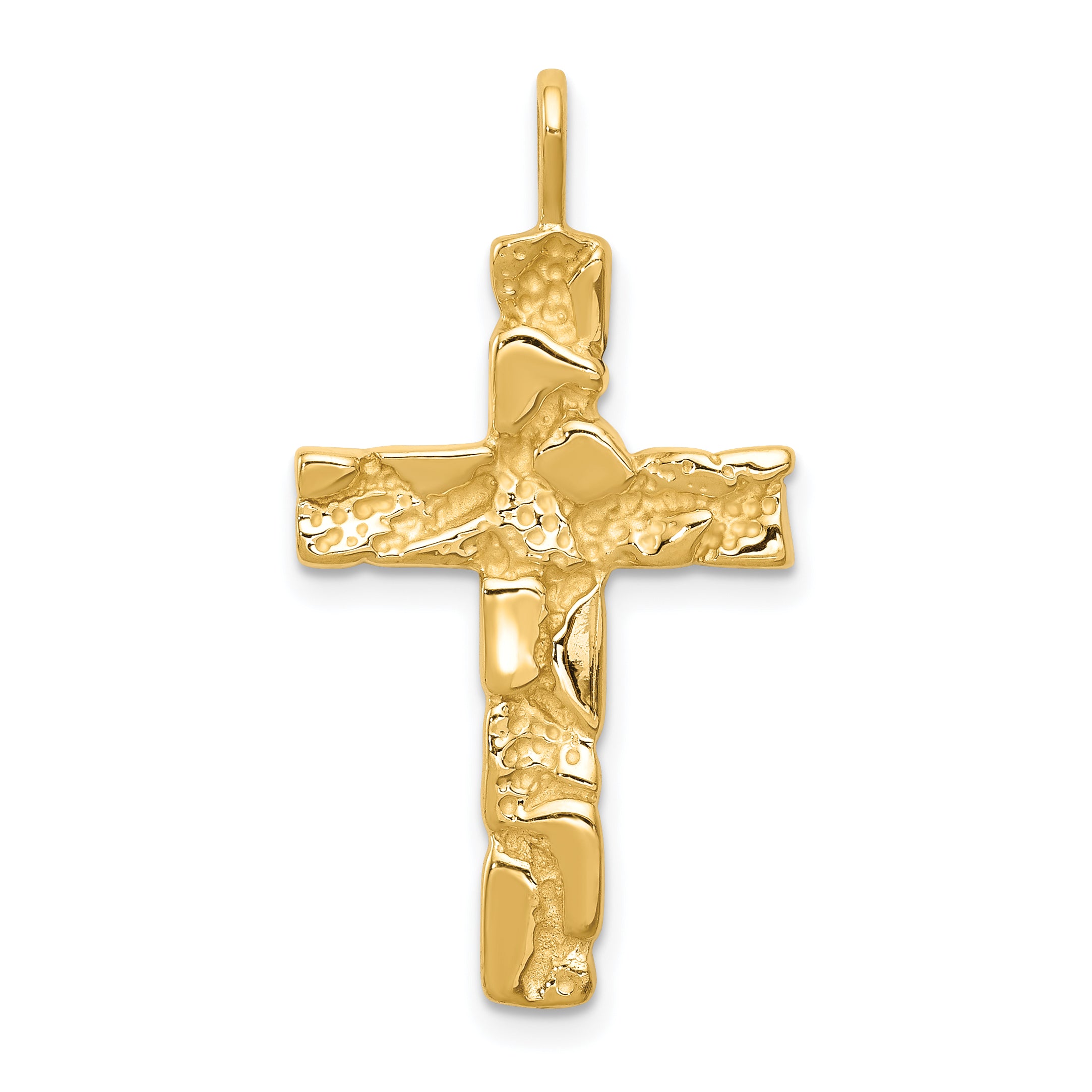 10k Nugget Cross Pendant Main image