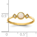 10K Polished 5 Stone CZ Ring