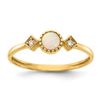 10K Polished 5 Stone CZ Ring