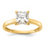 10K Polished CZ Ring