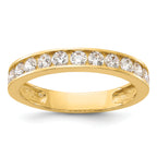 10K Polished CZ Fancy Chain Slide