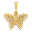 10k Butterfly Charm