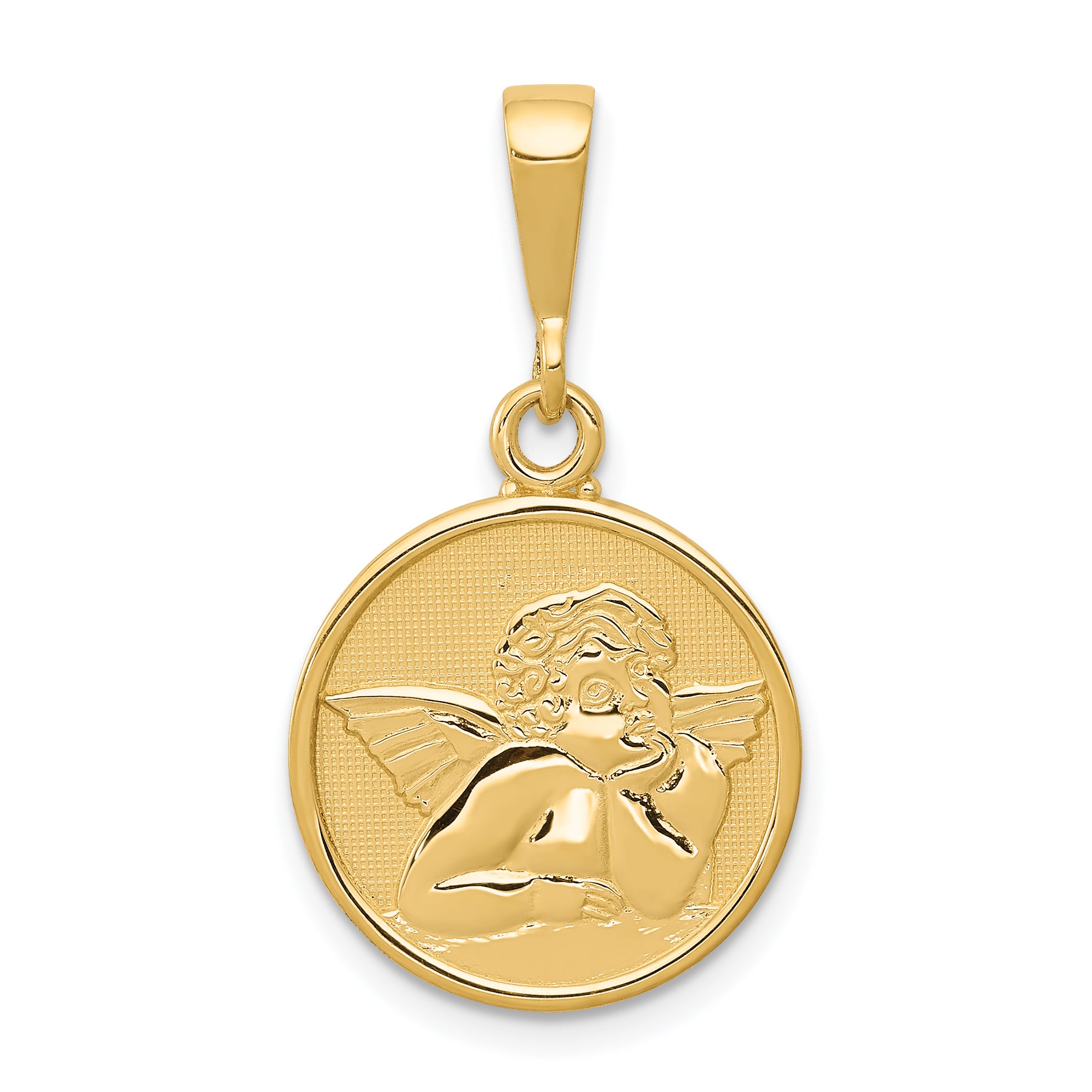 10k Polished & Satin Raphael Angel Pendant Main image