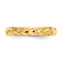 10K Diamond-Cut Toe Ring