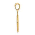 10K Yellow Gold Peace Sign Charm - view 2