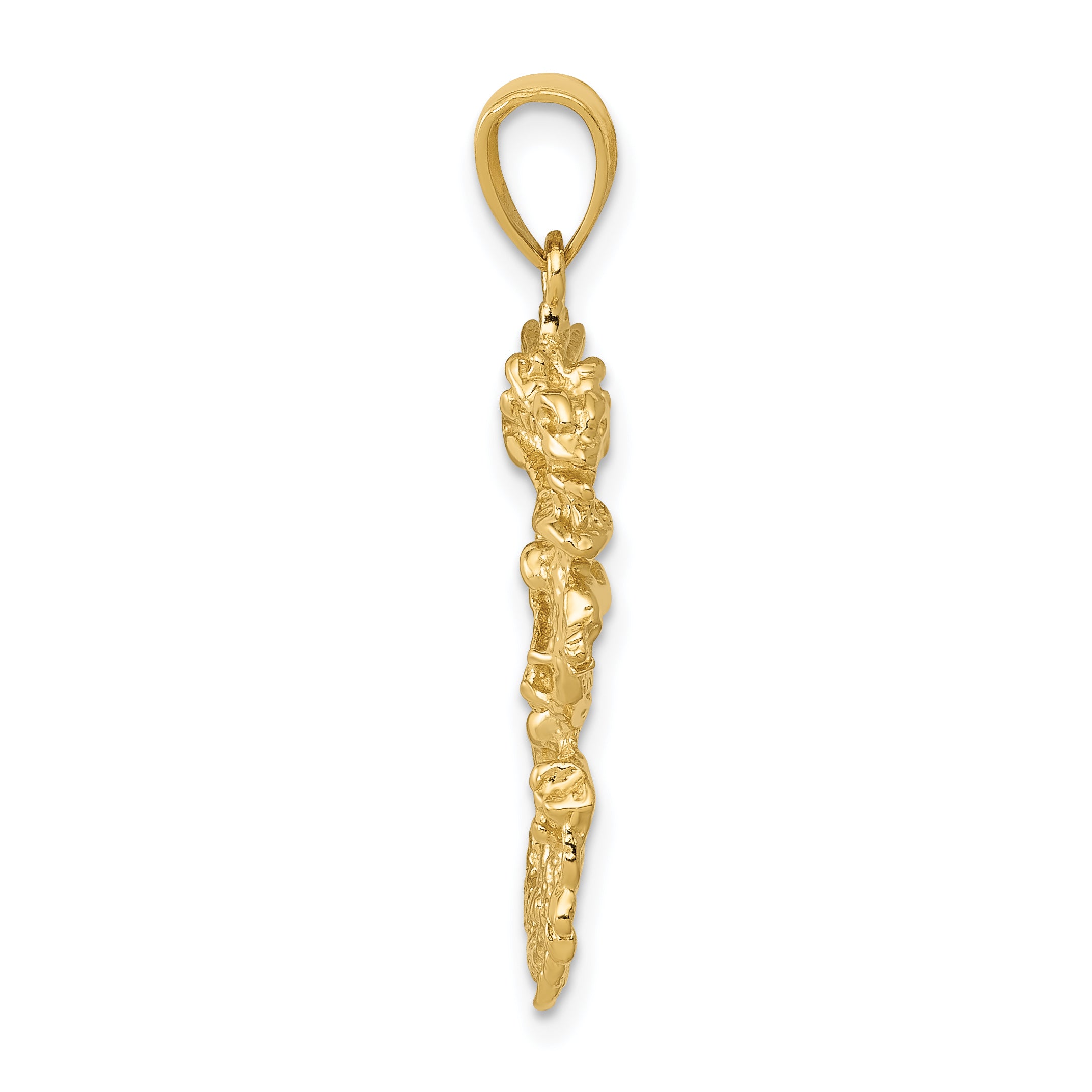 10k Solid 3-D Dragon Pendant Secondary image