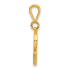 10k Initial U Pendant