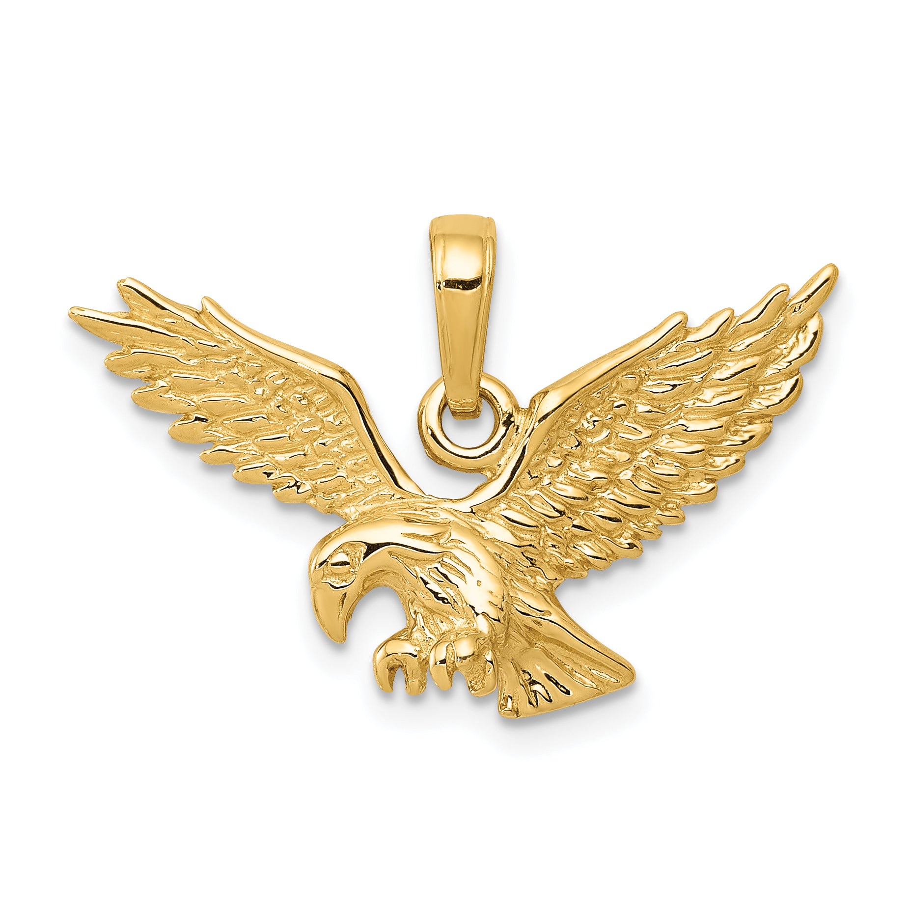 10K Yellow Gold Eagle Charm