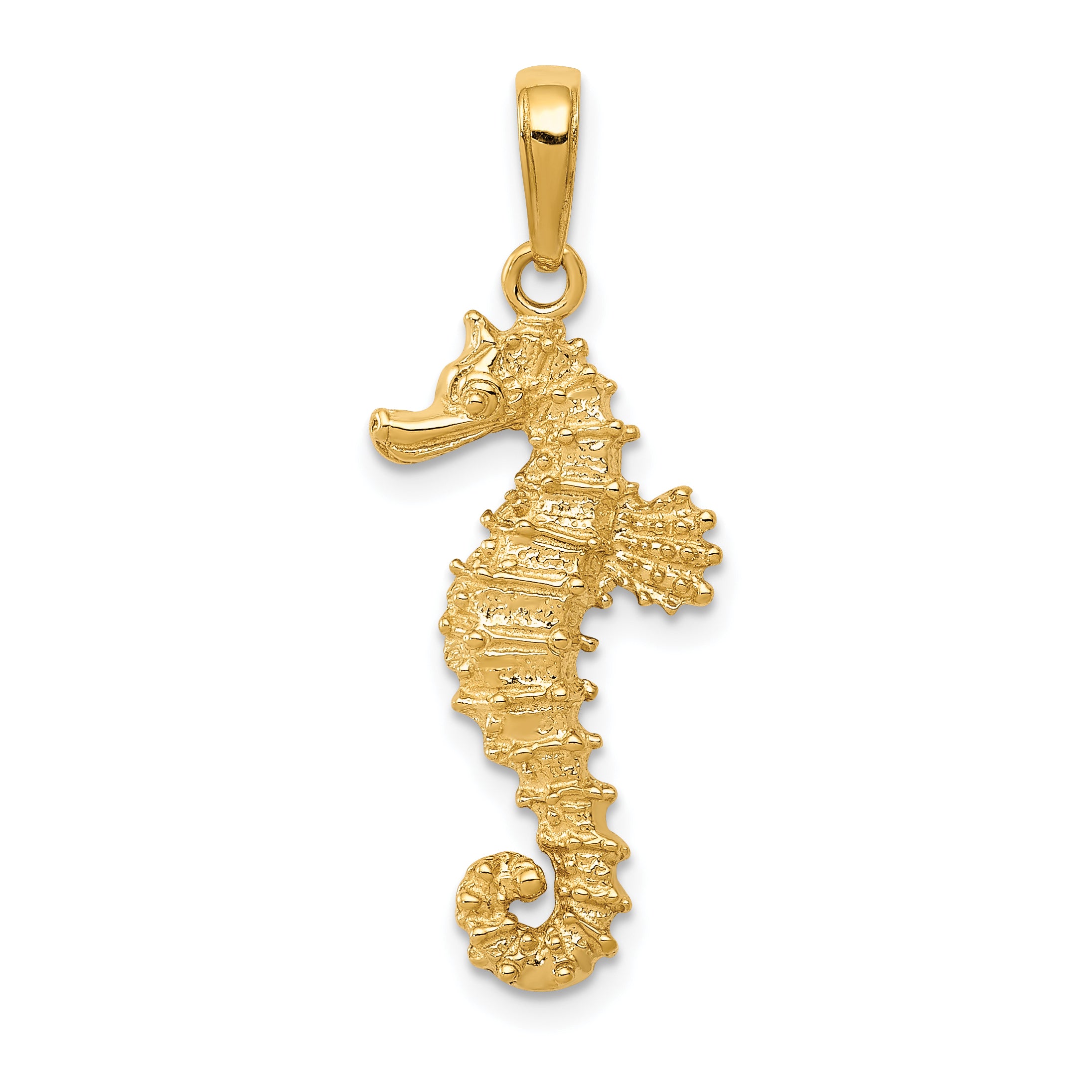 10K None Seahorse Pendant Main image