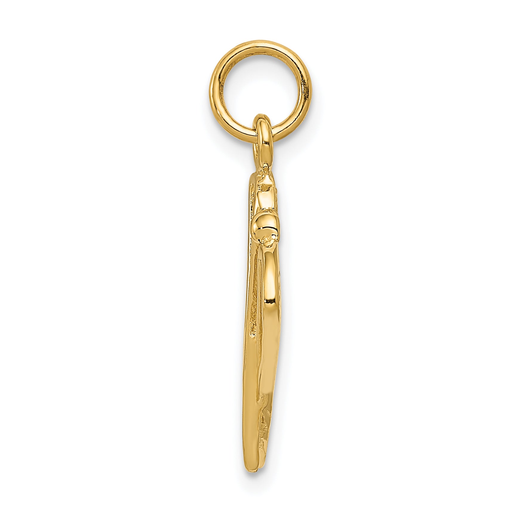 10k Polished Lacrosse Sticks Charm Secondary image