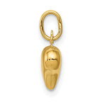 10K Polished 3-D Heart Charm